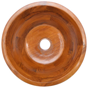 Teak Waschbecken Massivholz Ø40cm