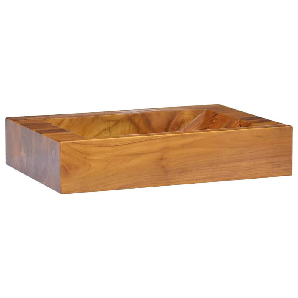 Teak Waschbecken Massivholz 50x35 cm