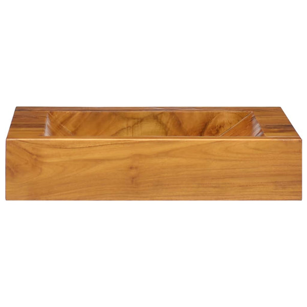 Teak Waschbecken Massivholz 50x35 cm