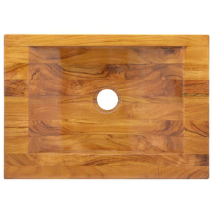 Teak Waschbecken Massivholz 50x35 cm