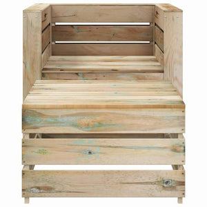 2-tlg. Garten-Lounge-Set aus Paletten Imprägniertes Kiefernholz