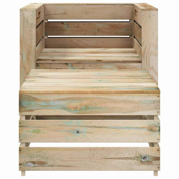 2-tlg. Garten-Lounge-Set aus Paletten Imprägniertes Kiefernholz