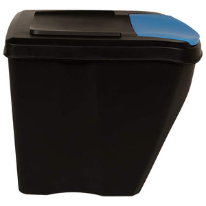 Stapelbare Mülleimer 4 Stk. Anthrazit 100 L