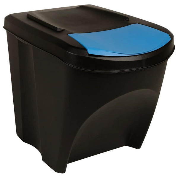 Stapelbare Mülleimer 4 Stk. Anthrazit 100 L