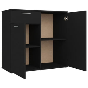 Schwarzes Sideboard 80 cm