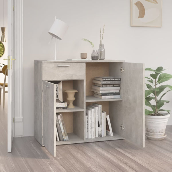 Betongraues Sideboard 80 cm