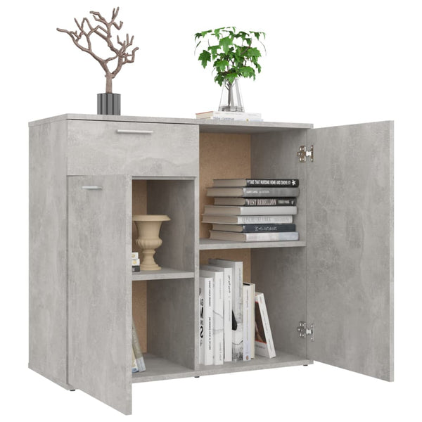 Betongraues Sideboard 80 cm