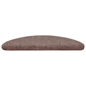 Stufenmatten Selbstklebend 5 Stk. 56x17x3 cm Hellbraun Halbrund