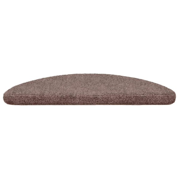 Stufenmatten Selbstklebend 5 Stk. 56x17x3 cm Hellbraun Halbrund