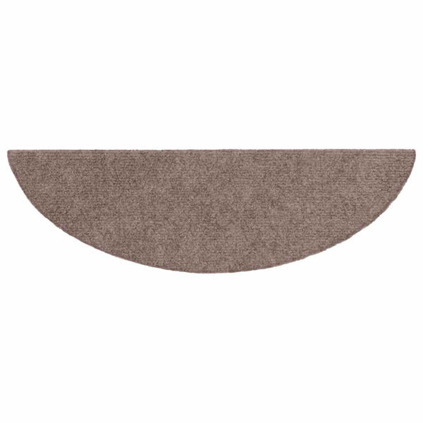 Stufenmatten Selbstklebend 5 Stk. 56x17x3 cm Hellbraun Halbrund