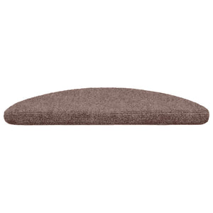 Stufenmatten Selbstklebend 10 Stk. 56x17x3 cm Hellbraun Halbrund