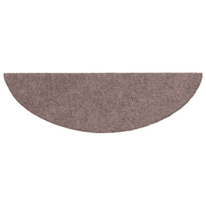 Stufenmatten Selbstklebend 10 Stk. 56x17x3 cm Hellbraun Halbrund