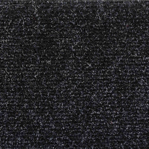 Stufenmatten Selbstklebend 5 Stk. 56x17x3 cm Schwarz Halbrund