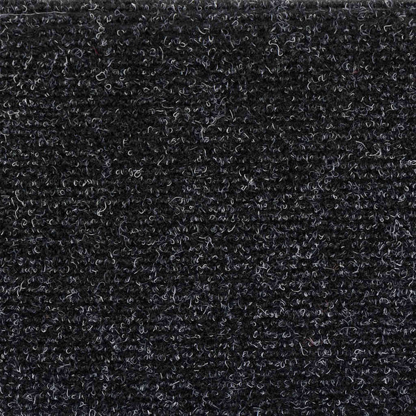 Stufenmatten Selbstklebend 5 Stk. 56x17x3 cm Schwarz Halbrund