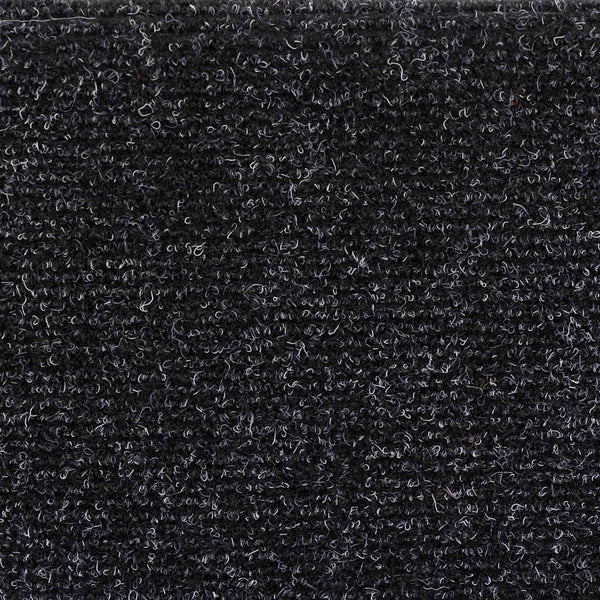 Stufenmatten Selbstklebend 10 Stk. 56x17x3 cm Schwarz Halbrund