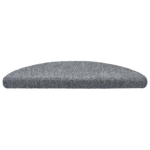 Stufenmatten Selbstklebend 5 Stk. 56x17x3 cm Hellgrau Halbrund