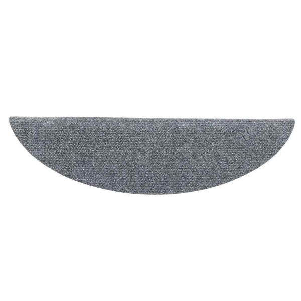 Stufenmatten Selbstklebend 5 Stk. 56x17x3 cm Hellgrau Halbrund