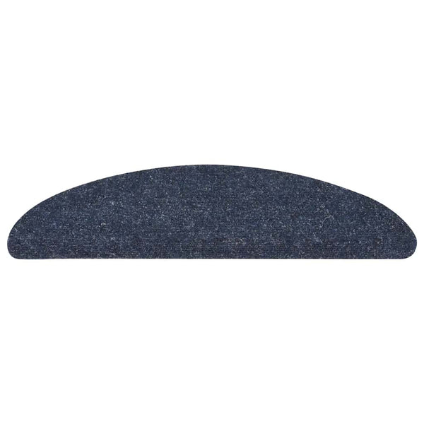Stufenmatten Selbstklebend 5 Stk. 56x17x3 cm Blau Halbrund