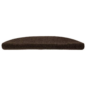 Stufenmatten Selbstklebend 10 Stk. 56x17x3 cm Braun Halbrund