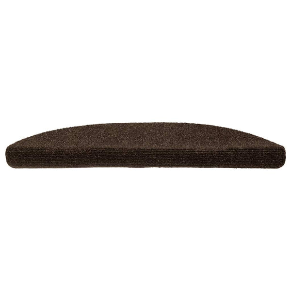 Stufenmatten Selbstklebend 10 Stk. 56x17x3 cm Braun Halbrund
