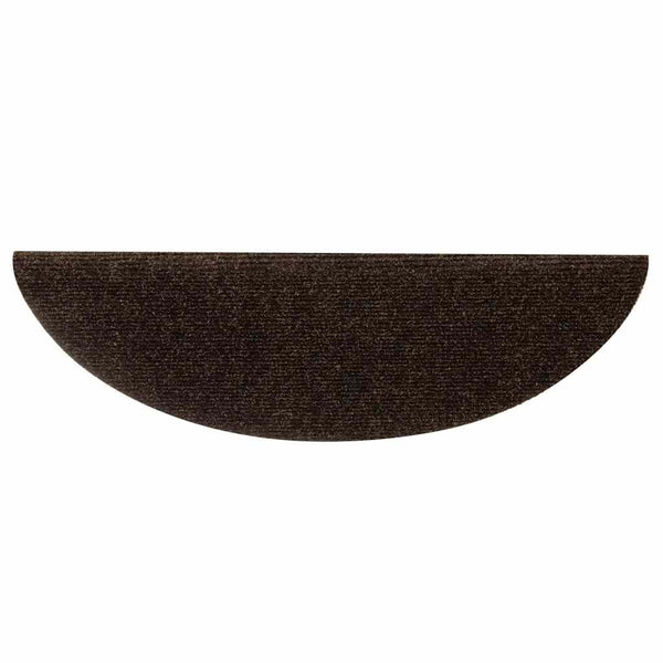 Stufenmatten Selbstklebend 10 Stk. 56x17x3 cm Braun Halbrund