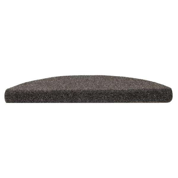 Stufenmatten Selbstklebend 10 Stk. 56x17x3 cm Anthrazit Halbrund