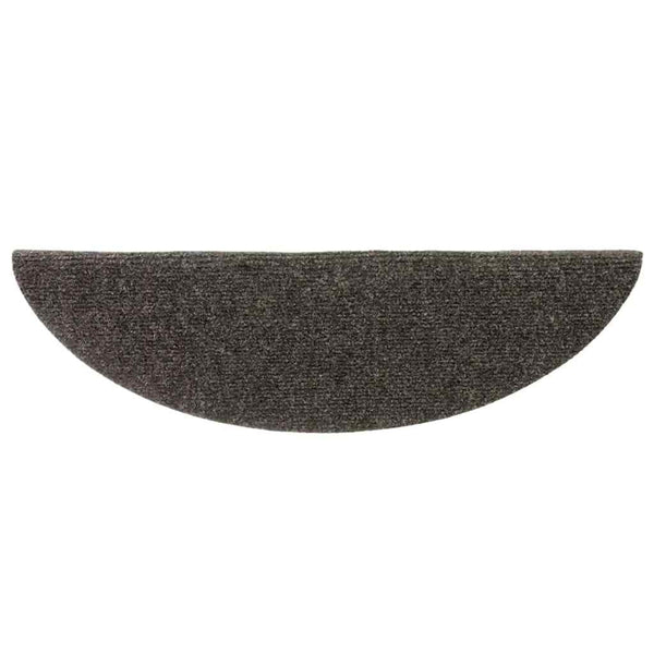 Stufenmatten Selbstklebend 10 Stk. 56x17x3 cm Anthrazit Halbrund