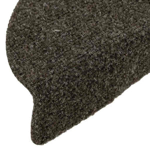 Stufenmatten Selbstklebend 10 Stk. 56x17x3 cm Anthrazit Halbrund