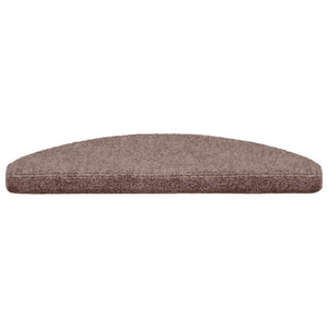 Stufenmatten Selbstklebend 10 Stk. 65x21x4 cm Hellbraun Halbrund Groß