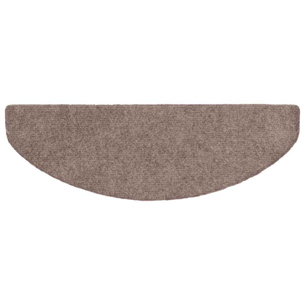 Stufenmatten Selbstklebend 10 Stk. 65x21x4 cm Hellbraun Halbrund Groß