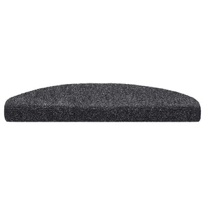 Stufenmatten Selbstklebend 10 Stk. 65x21x4 cm Dunkelgrau Halbrund Groß