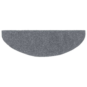 Stufenmatten Selbstklebend 5 Stk. 65x21x4 cm Hellgrau Halbrund Groß