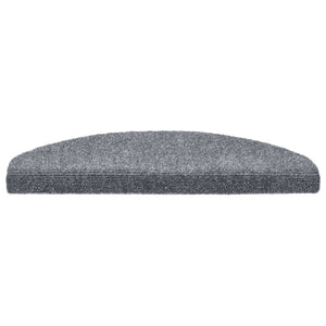 Stufenmatten Selbstklebend 10 Stk. 65x21x4 cm Hellgrau Halbrund Groß