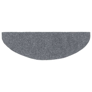 Stufenmatten Selbstklebend 10 Stk. 65x21x4 cm Hellgrau Halbrund Groß
