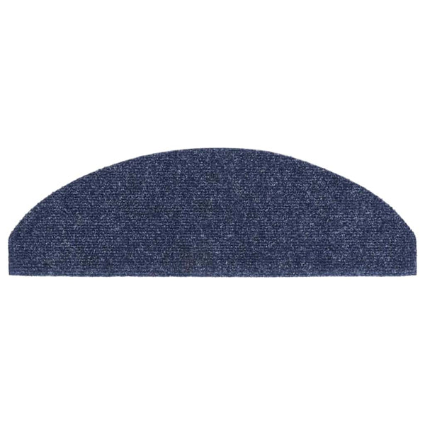 Stufenmatten Selbstklebend 10 Stk. 65x21x4 cm Blau Halbrund Groß