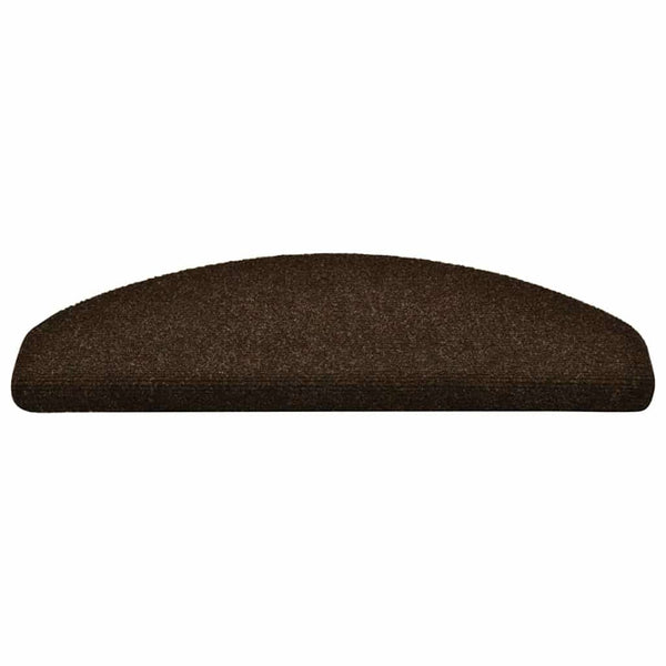 Stufenmatten Selbstklebend 5 Stk. 65x21x4 cm Braun Halbrund Groß
