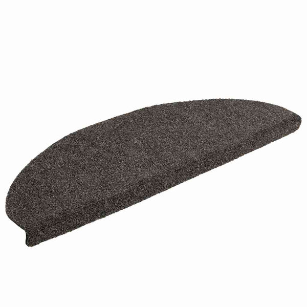 Stufenmatten Selbstklebend 5 Stk. 65x21x4 cm Anthrazit Halbrund Groß