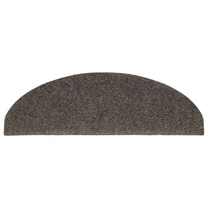 Stufenmatten Selbstklebend 5 Stk. 65x21x4 cm Anthrazit Halbrund Groß