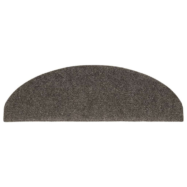 Stufenmatten Selbstklebend 5 Stk. 65x21x4 cm Anthrazit Halbrund Groß