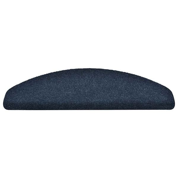 Stufenmatten Selbstklebend 10 Stk. 65x21x4 cm Marineblau Halbrund Groß