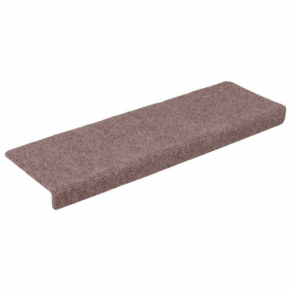 Stufenmatten Selbstklebend 5 Stk. 65x21x4 cm Hellbraun Rechteckiger Rand