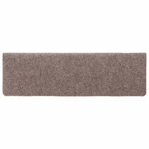 Stufenmatten Selbstklebend 5 Stk. 65x21x4 cm Hellbraun Rechteckiger Rand
