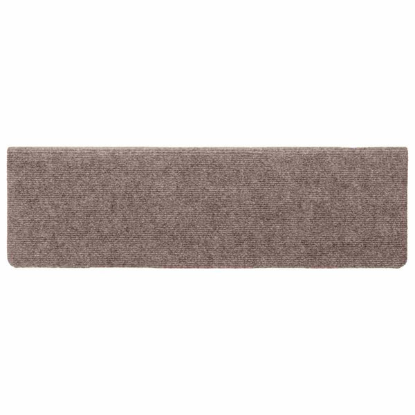 Stufenmatten Selbstklebend 5 Stk. 65x21x4 cm Hellbraun Rechteckiger Rand