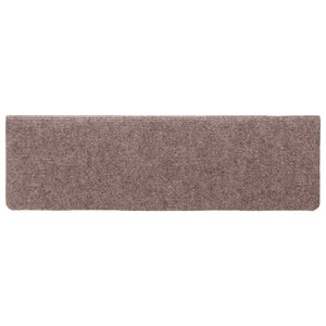 Stufenmatten Selbstklebend 10 Stk. 65x21x4 cm Hellbraun Rechteckiger Rand