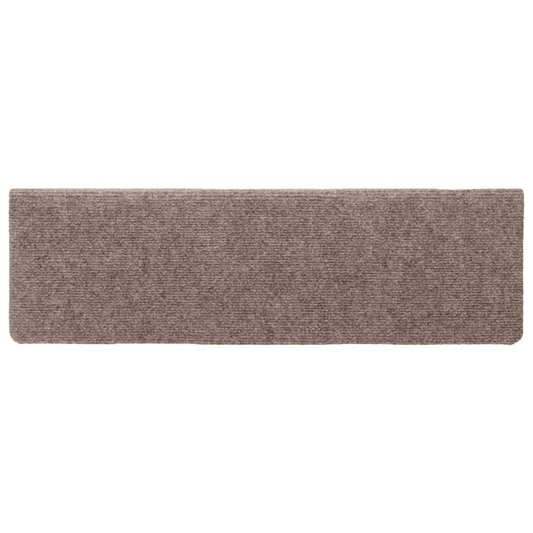 Stufenmatten Selbstklebend 10 Stk. 65x21x4 cm Hellbraun Rechteckiger Rand
