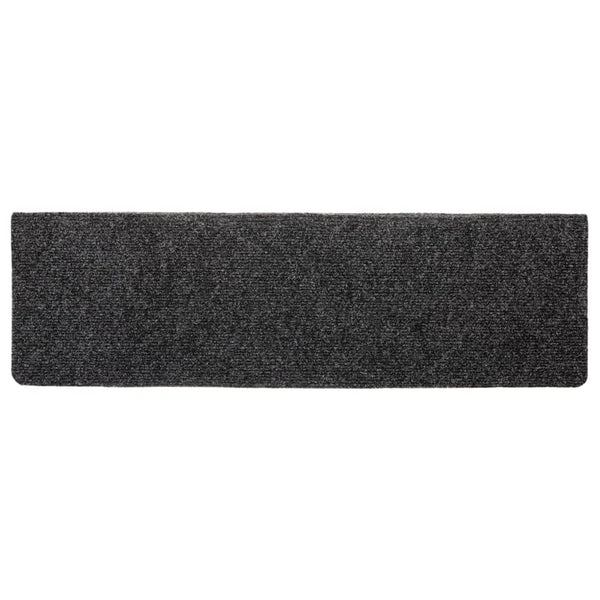Stufenmatten Selbstklebend 5 Stk. 65x21x4 cm Dunkelgrau Rechteckiger Rand