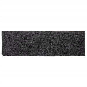 Stufenmatten Selbstklebend 10 Stk. 65x21x4 cm Dunkelgrau Rechteckiger Rand