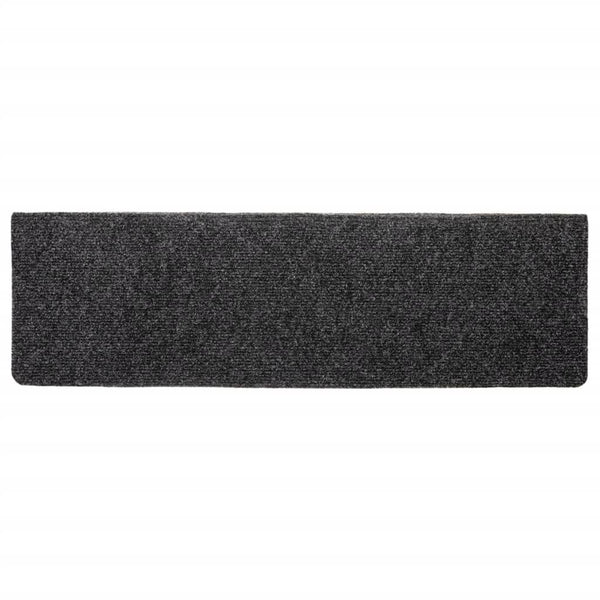 Stufenmatten Selbstklebend 10 Stk. 65x21x4 cm Dunkelgrau Rechteckiger Rand