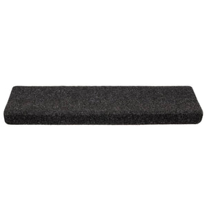 Stufenmatten Selbstklebend 5 Stk. 65x21x4 cm Schwarz Rechteckiger Rand
