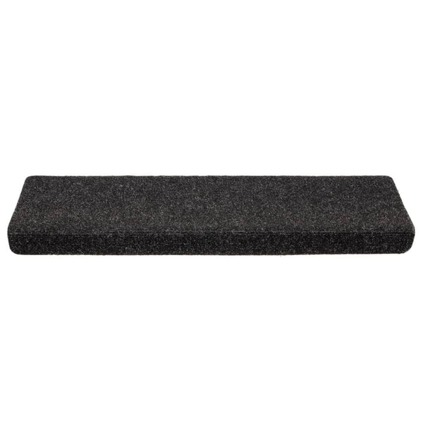 Stufenmatten Selbstklebend 5 Stk. 65x21x4 cm Schwarz Rechteckiger Rand